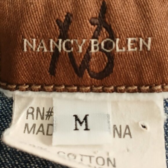 WOMENS DENIUM JACKET BY NANCY BOLEN VINTAGE GREAT CONDITION SIZE MEDIUM - Picture 4 of 11